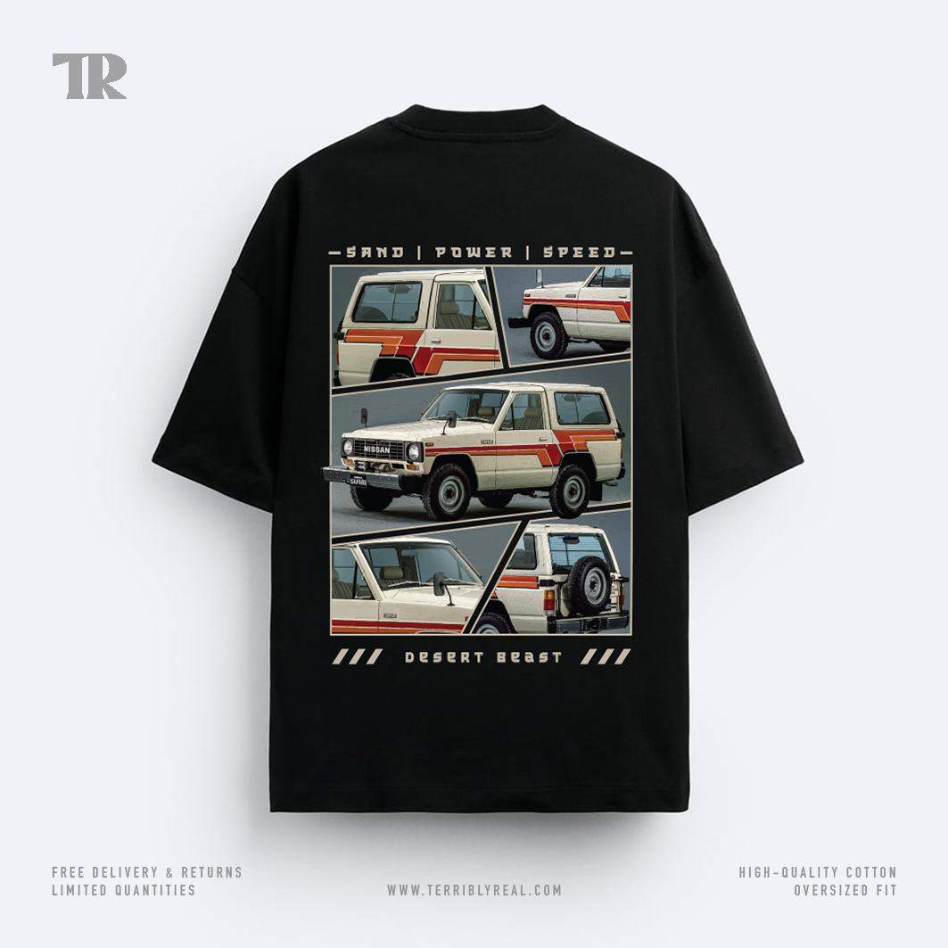 PATROL Oversized T-Shirt | Premium Cotton | Black