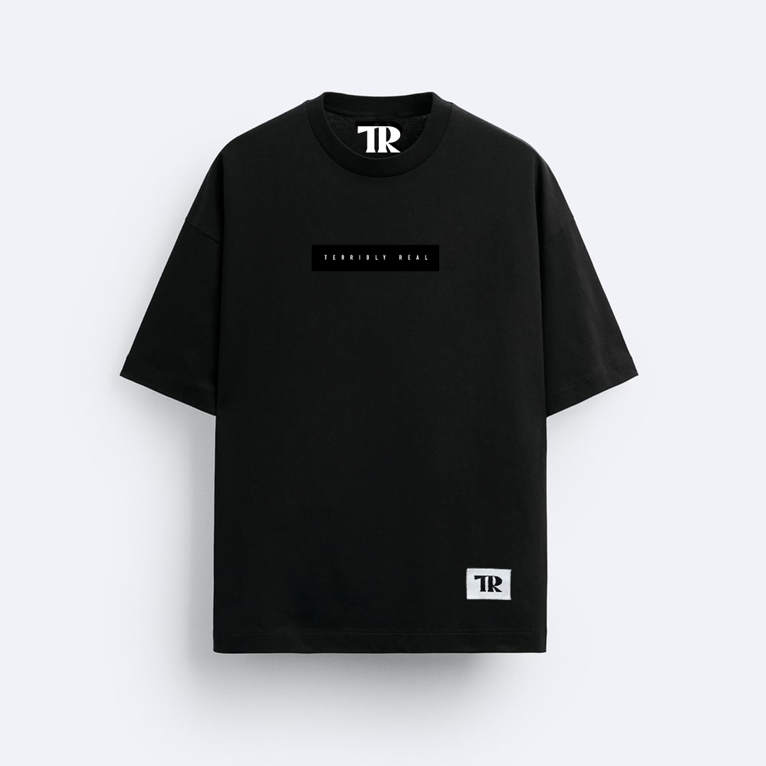 Terribly Real Oversized T-Shirt | Premium Cotton | Black