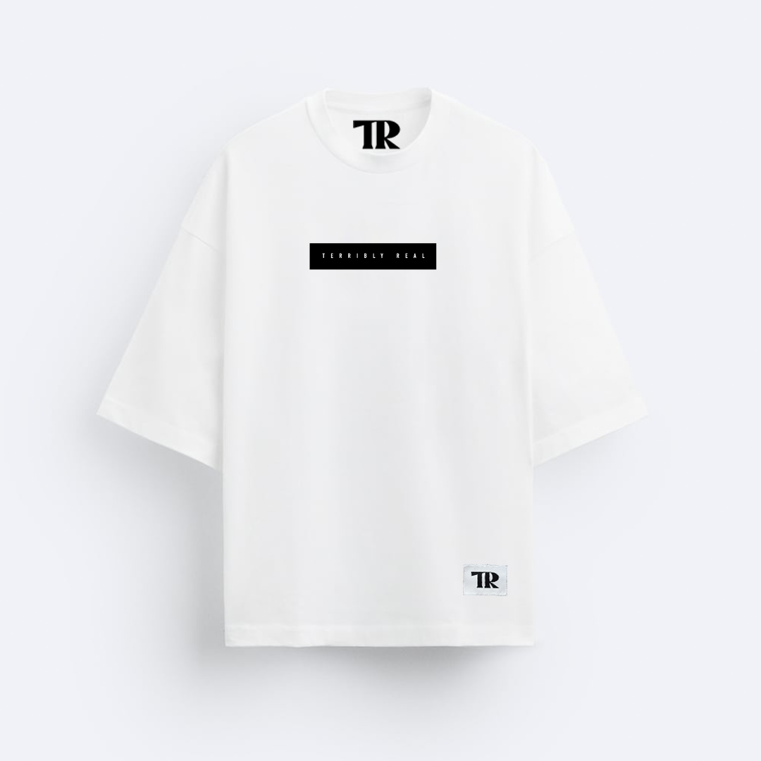 Terribly Real Oversized T-Shirt | Premium Cotton | White