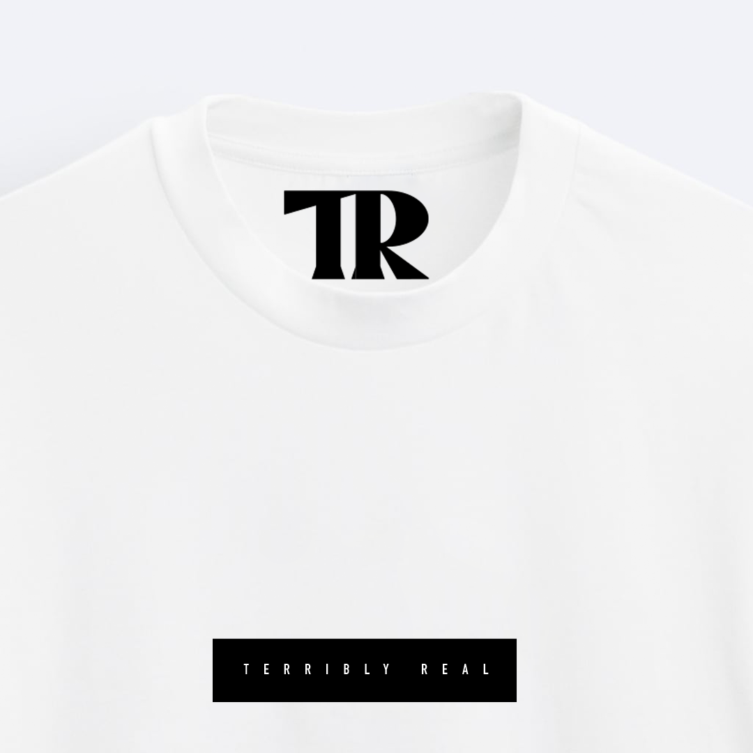 Terribly Real Oversized T-Shirt | Premium Cotton | White