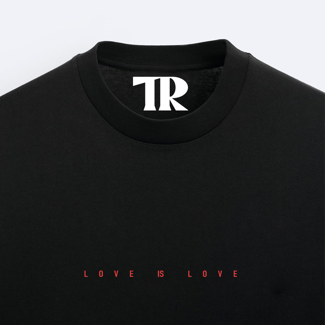 LOVE Oversized T-Shirt | Premium Cotton | Black